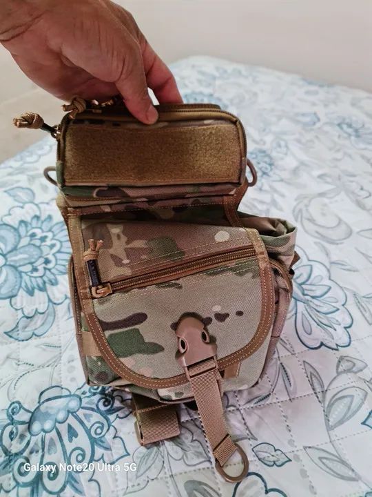 Duas bolsas táticas camufladas  - Foto 3
