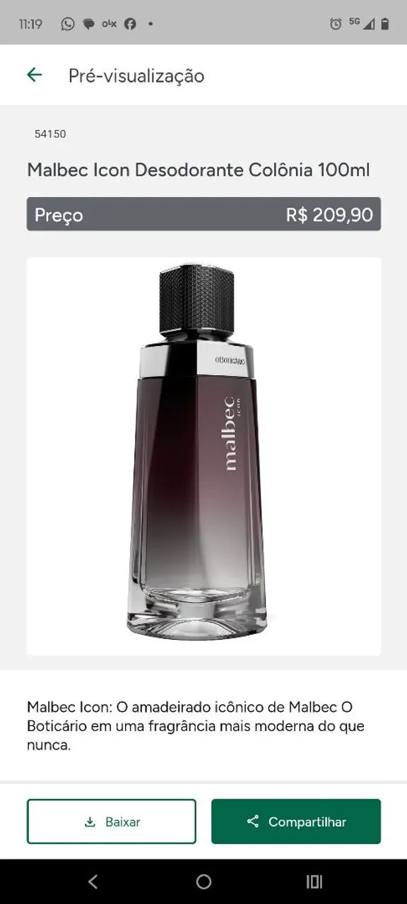 Perfume Malbec Icon 100ml  - Foto 3