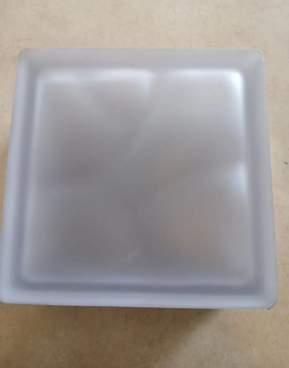 TIJOLO DE VIDRO FOSCO JATEADO 20x20