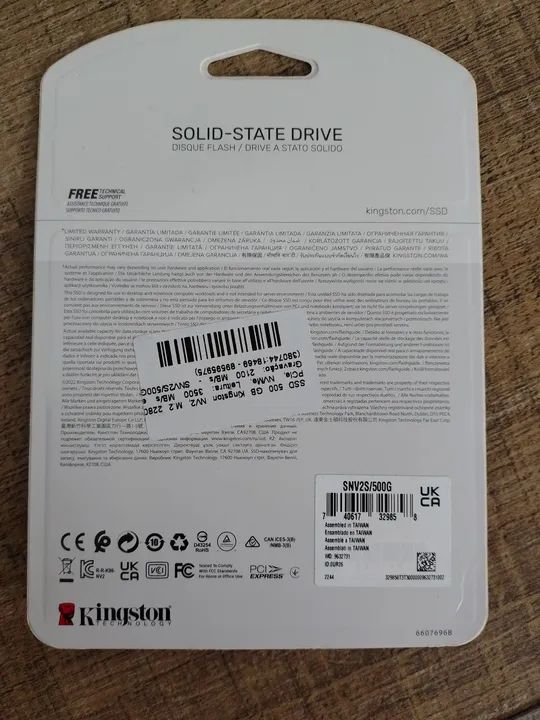 SSD Kingston NV2 PCIe 4.0 NVMe M.2 500GB - Foto 2