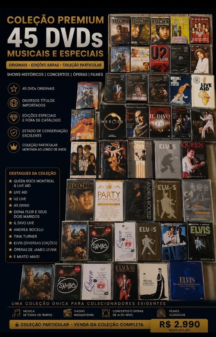 その他 Live Untold [DVD] COLEÇÃO PREMIUM DE 45 dvds ORIGINAIS |SHOWS HISTÓRICOS| QUEEN