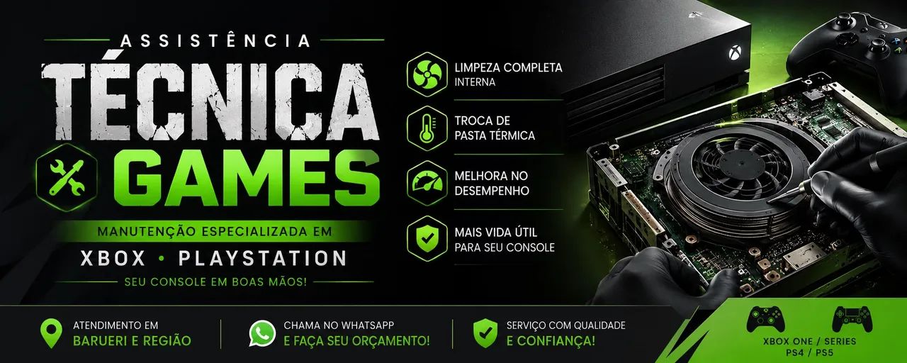 ? MANUTENÇÃO DE VIDEOGAME 