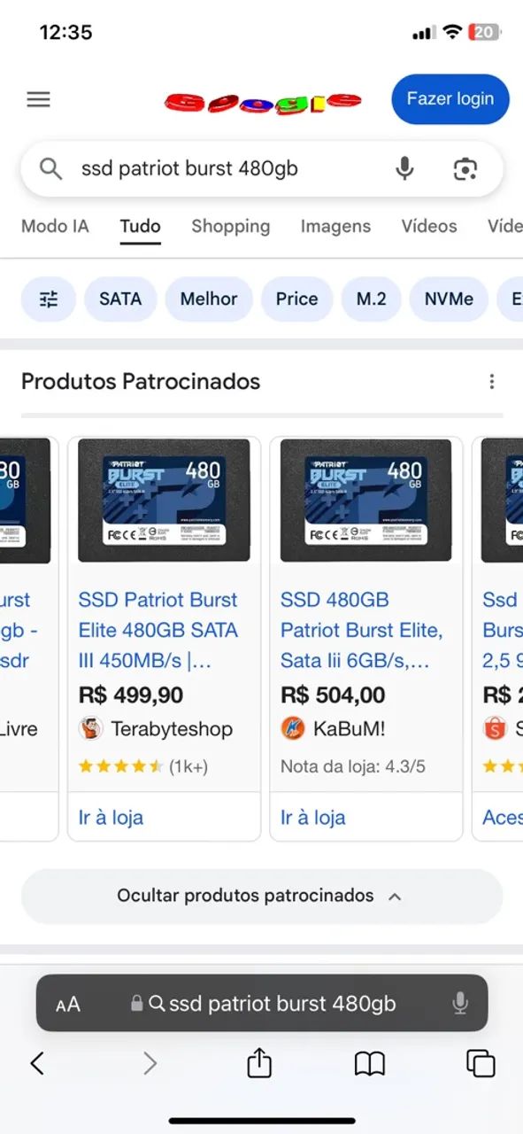 SSD Patriot Burst 480GB - Foto 3