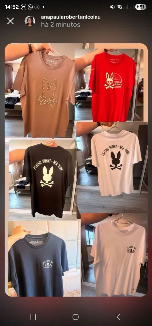 Camisa de Malha Psycho Bunny Branca - Foto 2