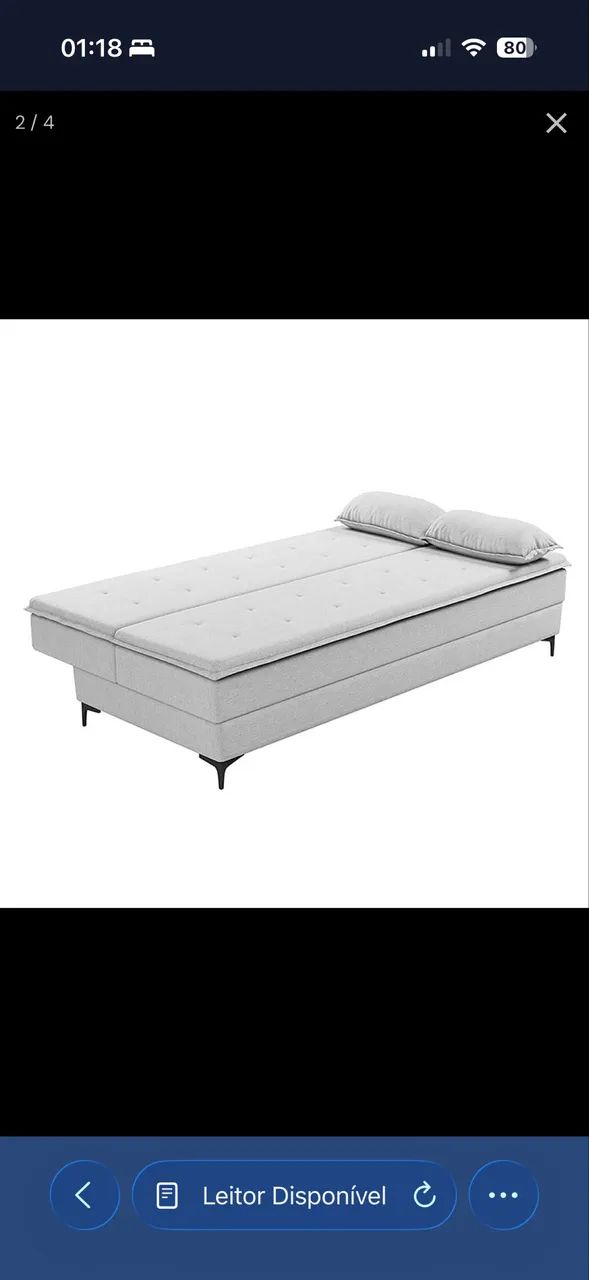 Vendo Sofá Cama Ortobom - semi novo - Foto 2