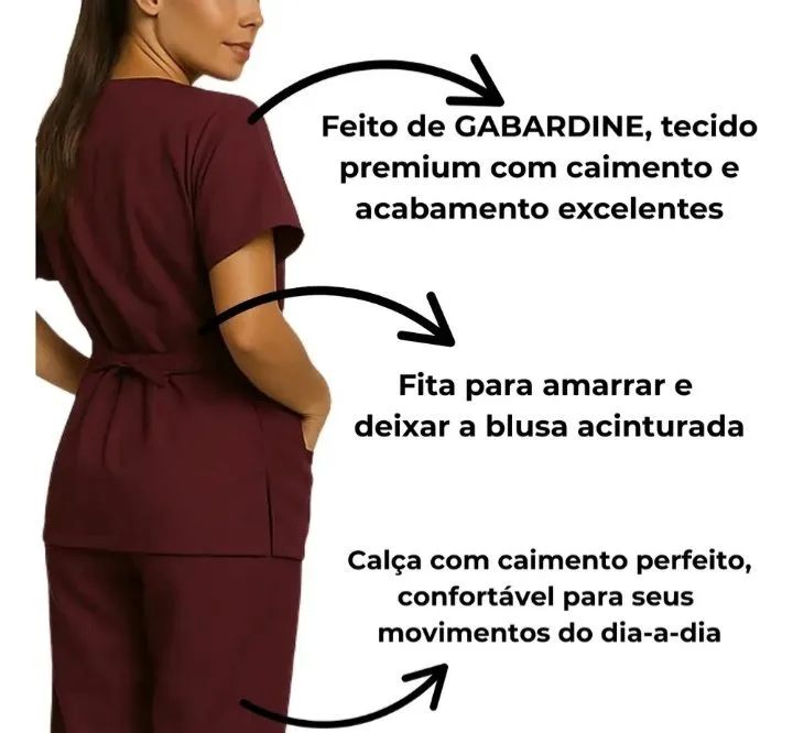 SCRUB UNIFORME GABARDINE TAMANHO G 42/44 - Foto 2