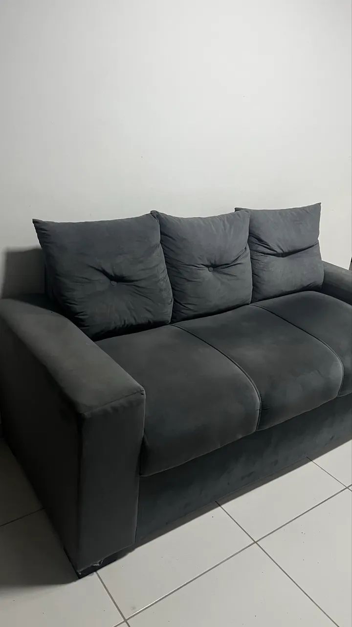 Vendo sofá semi-novo (sem marcas)