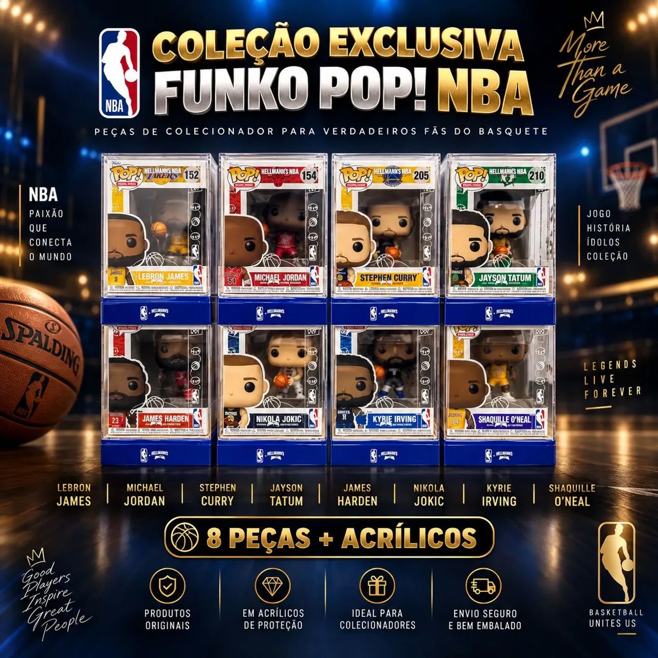 Vende-se funko pop da nba