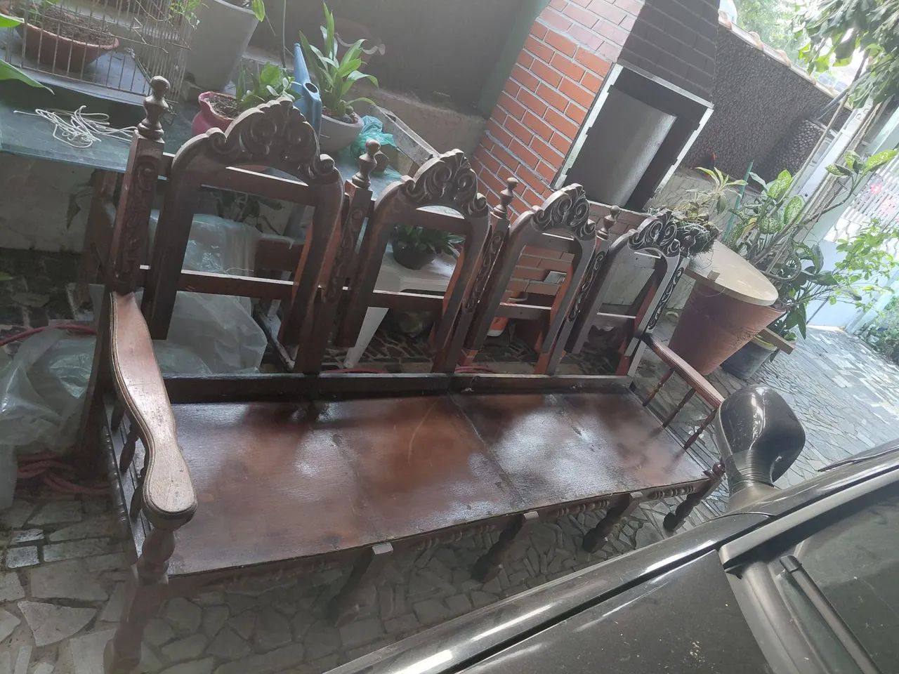 Vende se sofá madeira rústica 