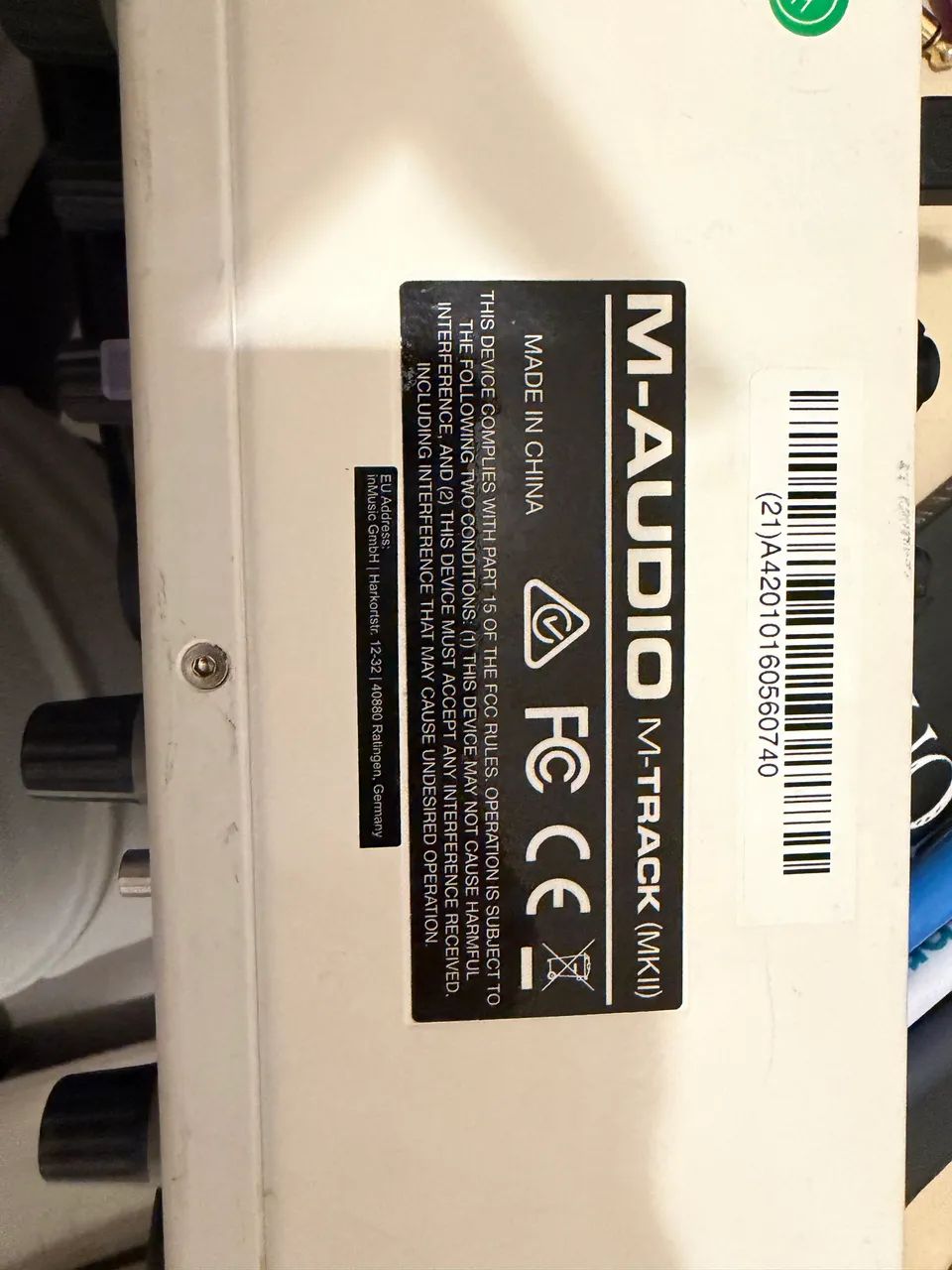 Interface de Áudio M-Audio M-Track MKII - Foto 4