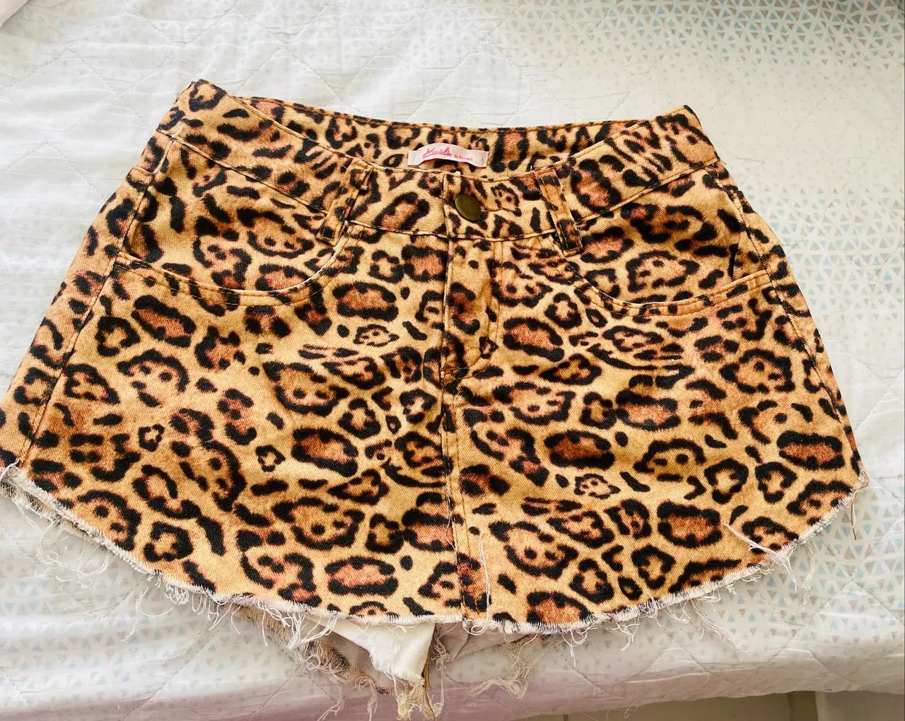 Short saia animal print 