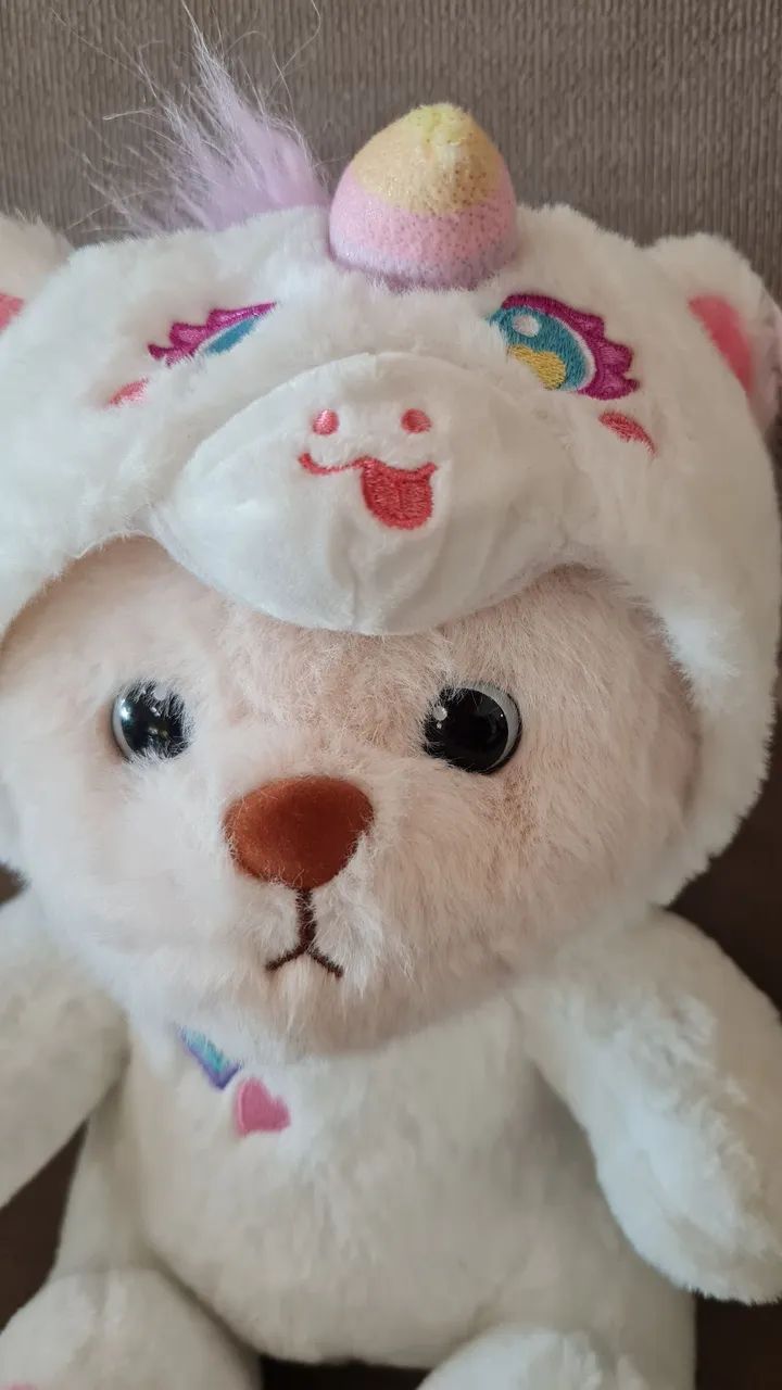Pelucia Ted Unicórnio nova, 28 cm - Foto 2