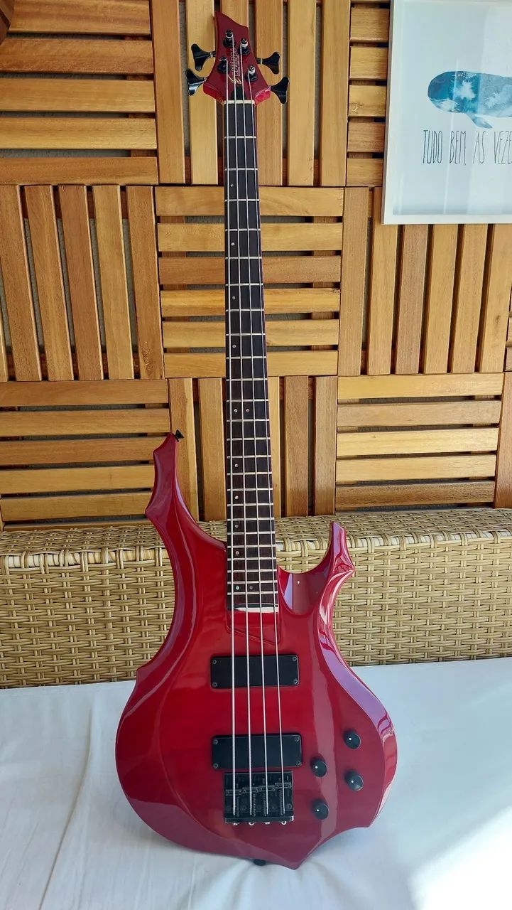Baixo ESP Edwards E-T-98FR (Japan) Tetsuya com Pré Bartolini NTBT