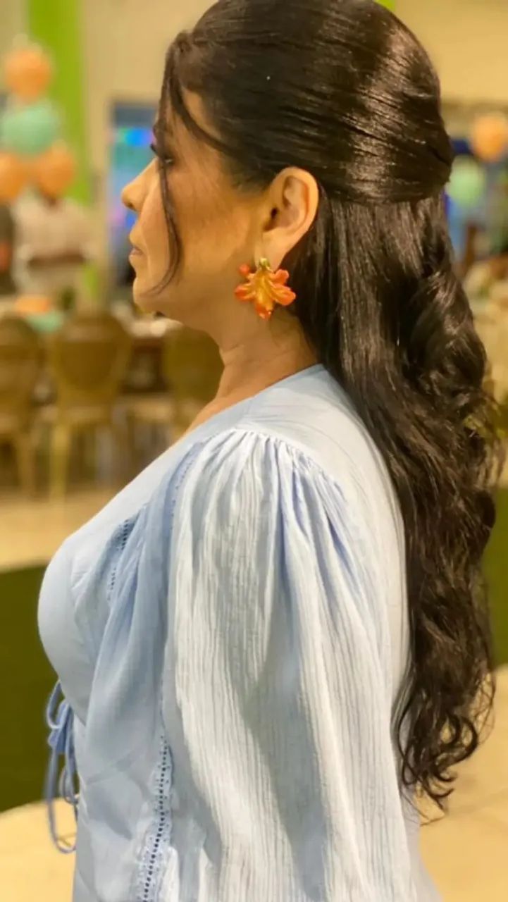 Vestido longo em crepe - Foto 3