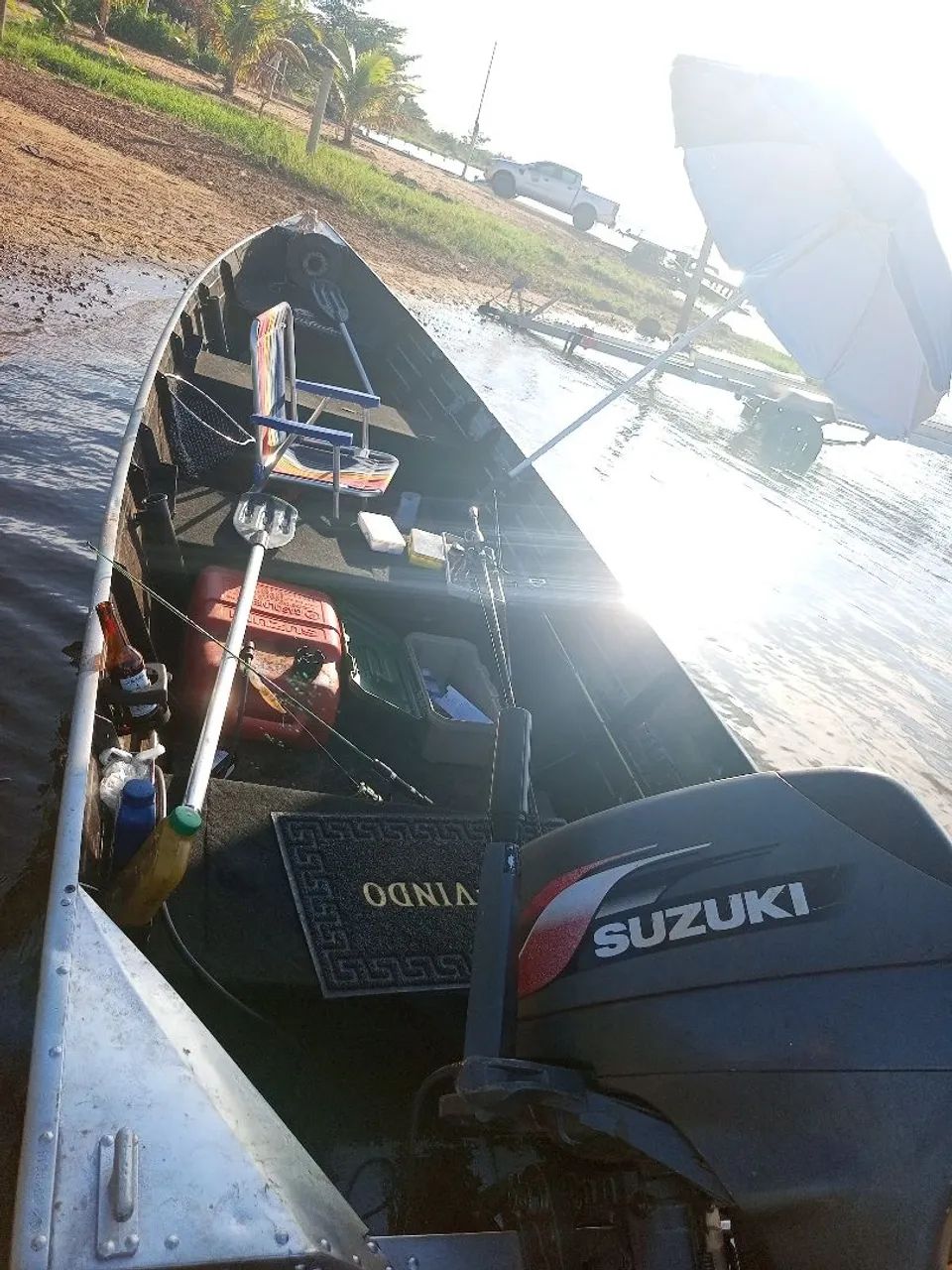 Barco completo , com motor e carretinha  - Foto 3