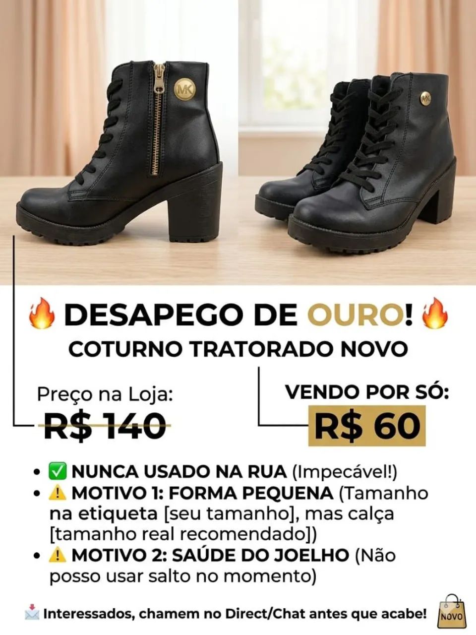 Coturno tratorado