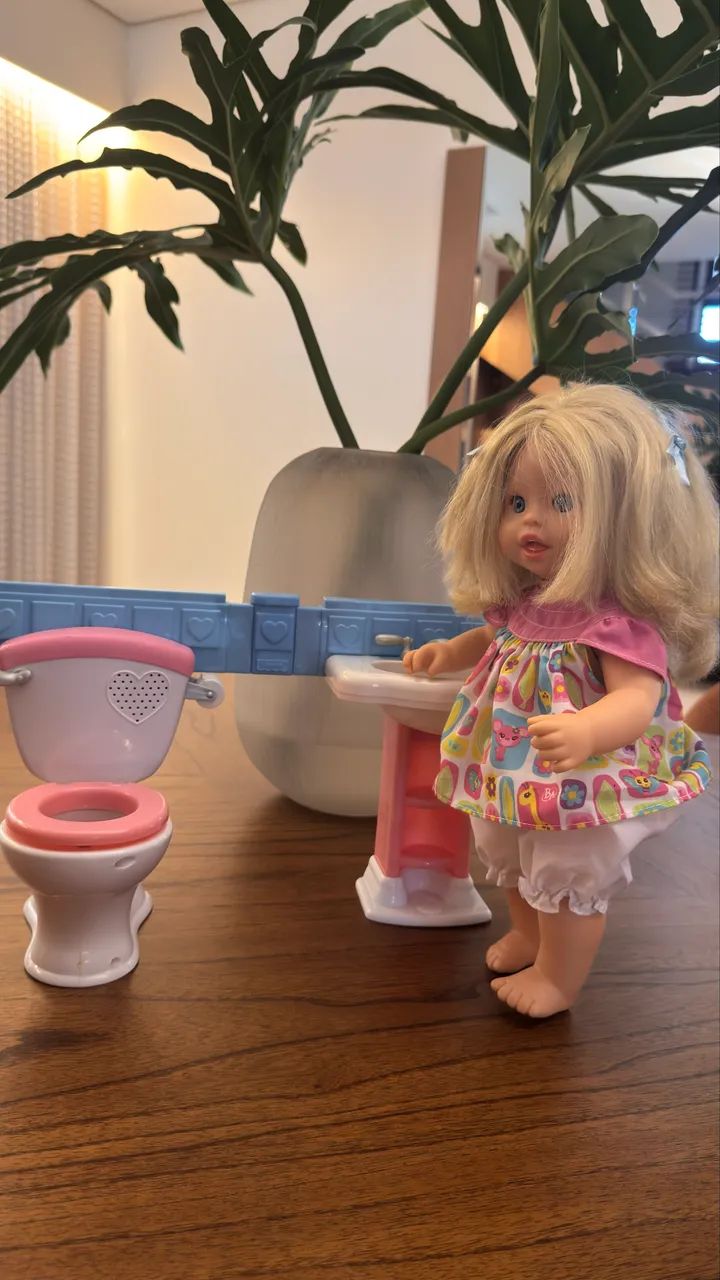 Boneca Little mommy  Banheirinho