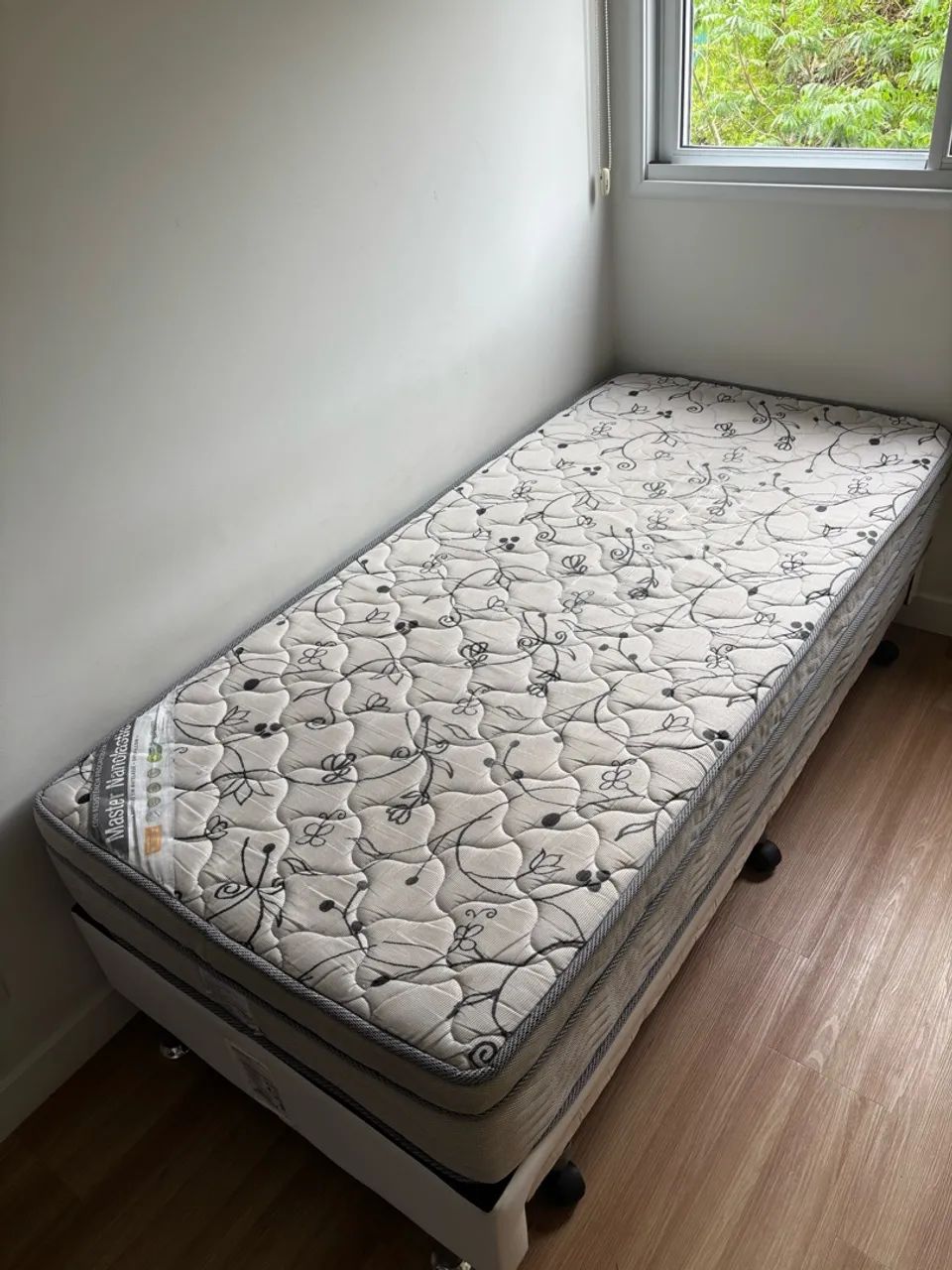 Cama Box Solteiro Ortobom Master Nanolastic + Base 88x188