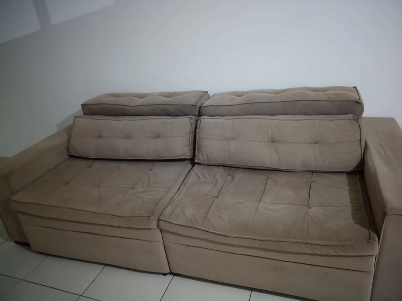 Sofá Retrátil Reclinável 1,70M Jacaúna  - Foto 3