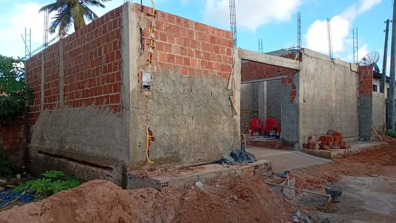 Casa em construção em Maragogi