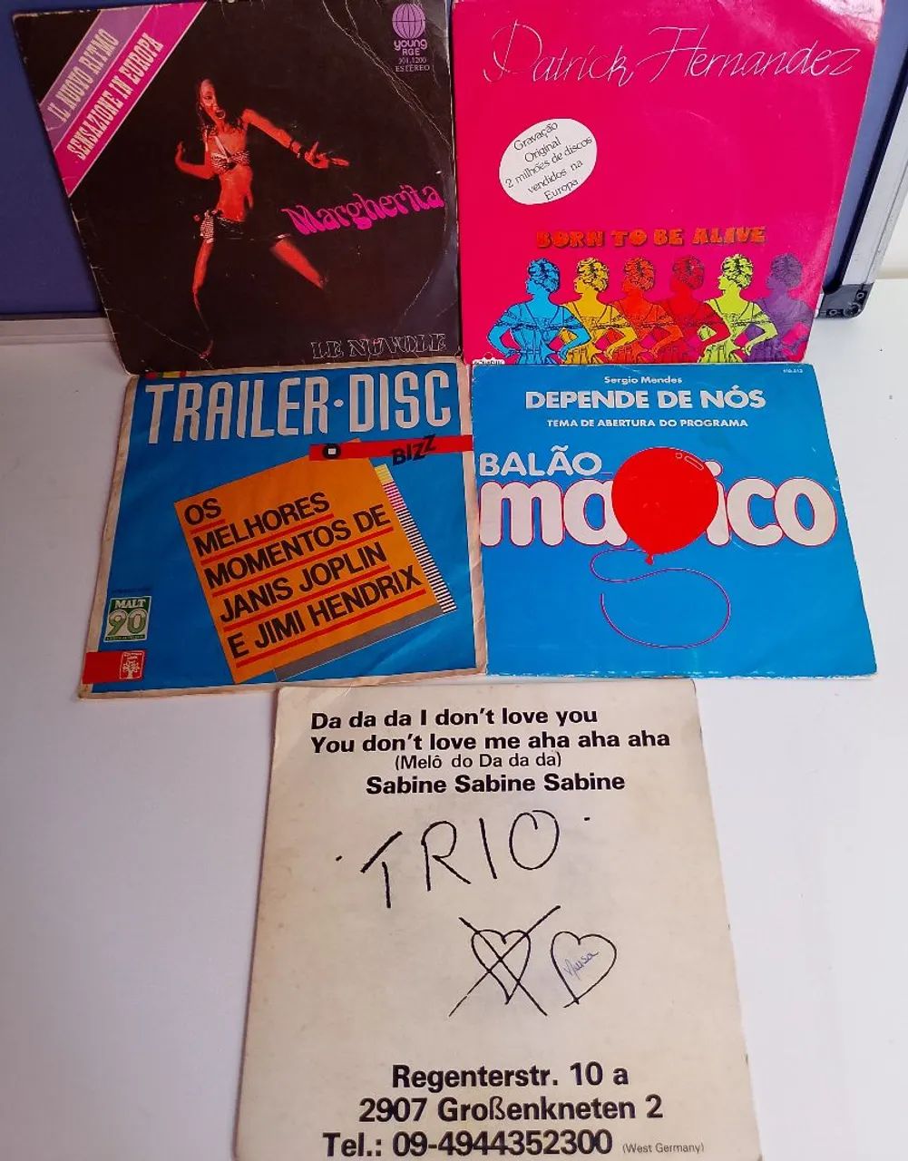Lote 5 compactos vinil anos 70/80