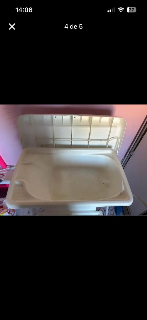 Banheira com trocador menina - Foto 2