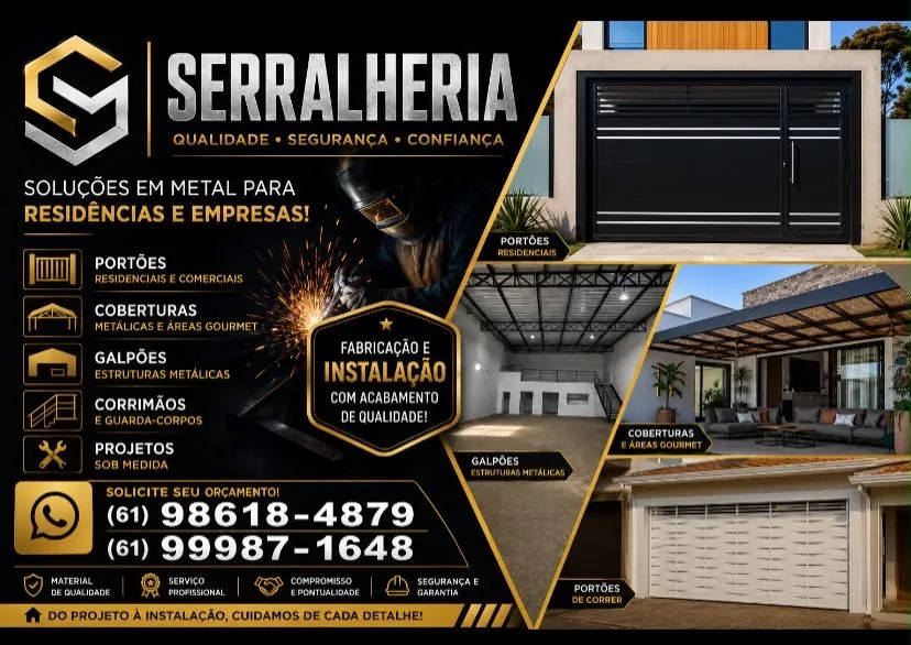 Serralheria rua 8 Vicente Pires 