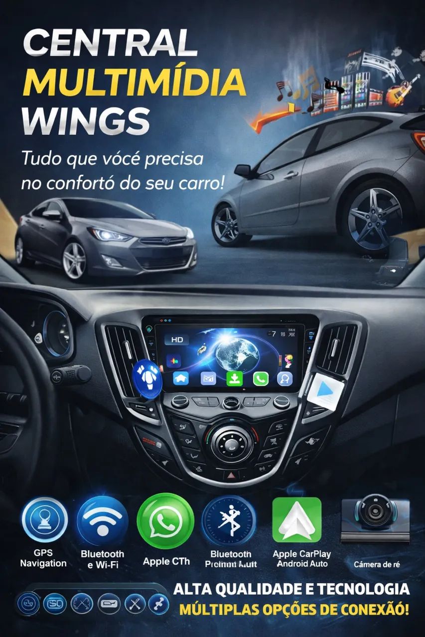 Central Multimídia para Honda Fit 2017