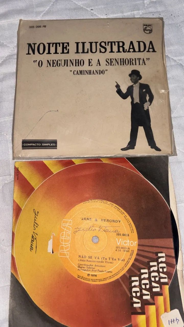 Kit 10 discos mini vinil clássicos  - Foto 4