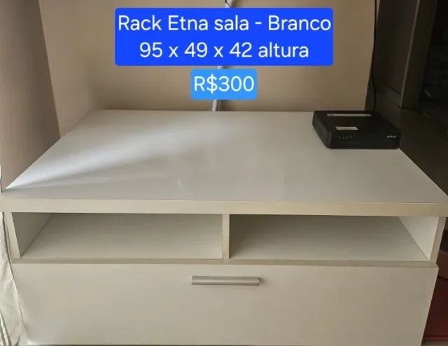 Rack para Sala de TV Branco