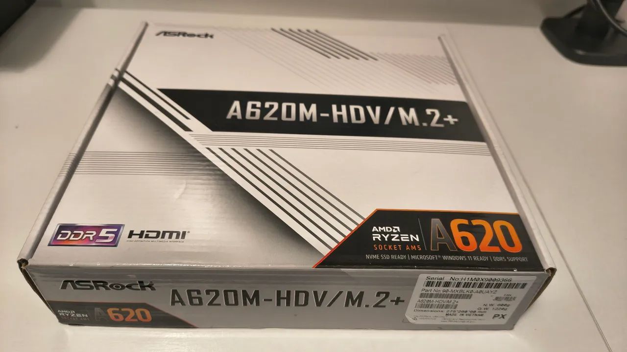 Placa mãe Asrock AM5 A620m HDV M2+ - Foto 2