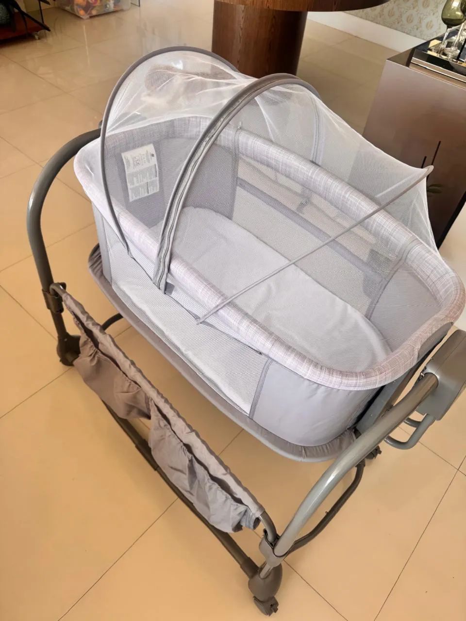 BERÇO MASTELA TECHNO AUTOMÁTICO (NUNCA USADO) - Foto 2