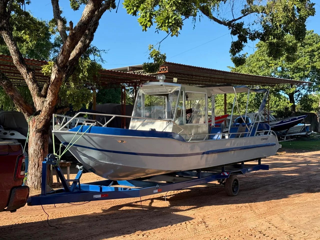 Lancha de alumínio com motor 150HP - Foto 2