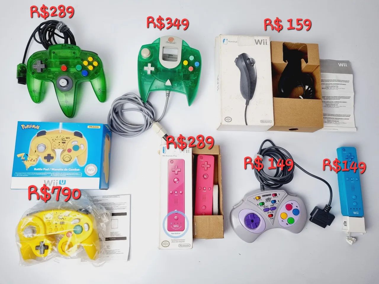 CONTROLES DE VIDEOGAMES