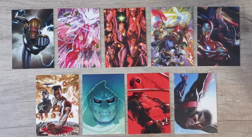LOTE CARDS MARVEL 80 ANOS - PANINI