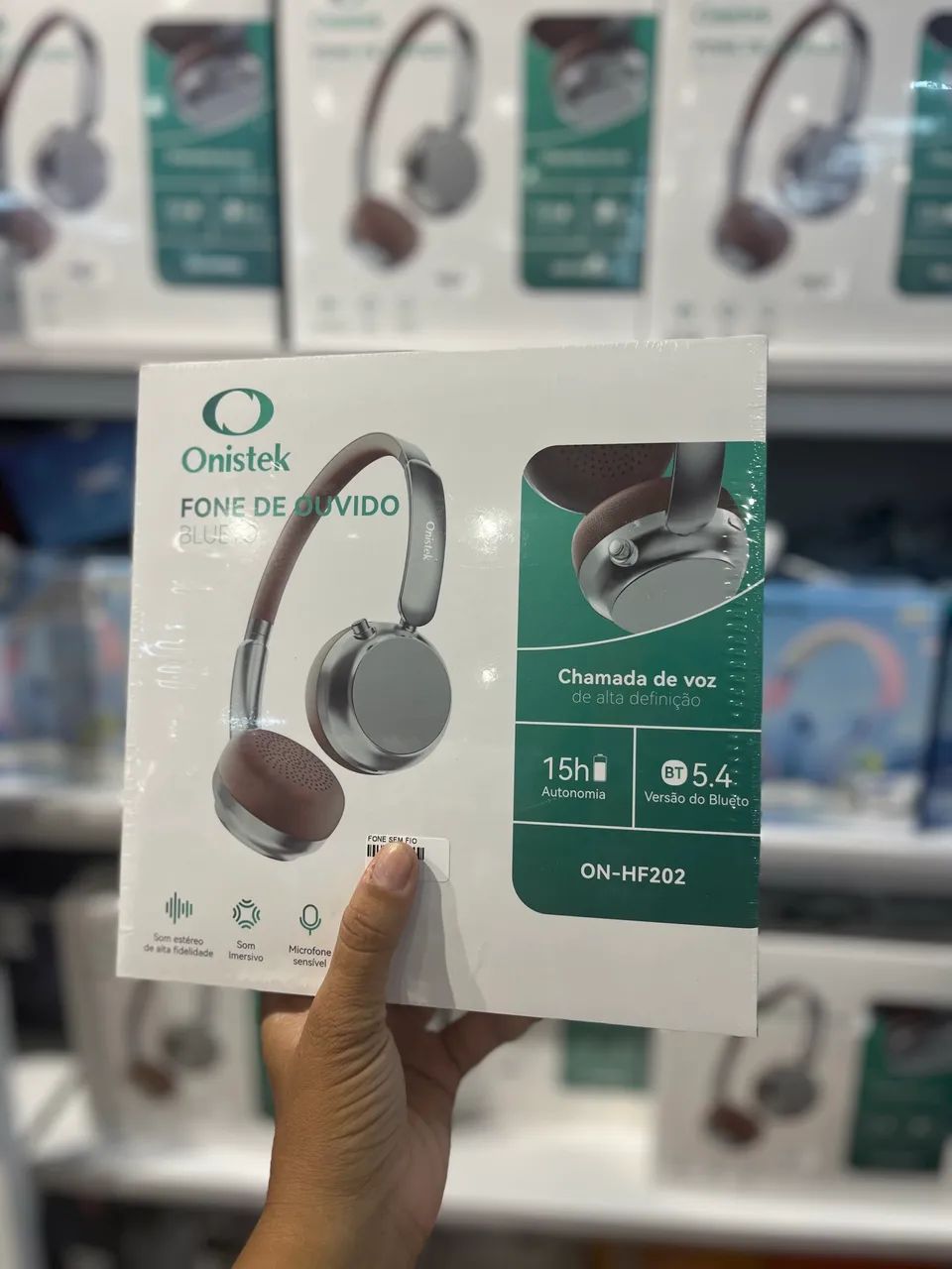 Headphone sem fio com microfone - ENTREGA A DOMICÍLIO 