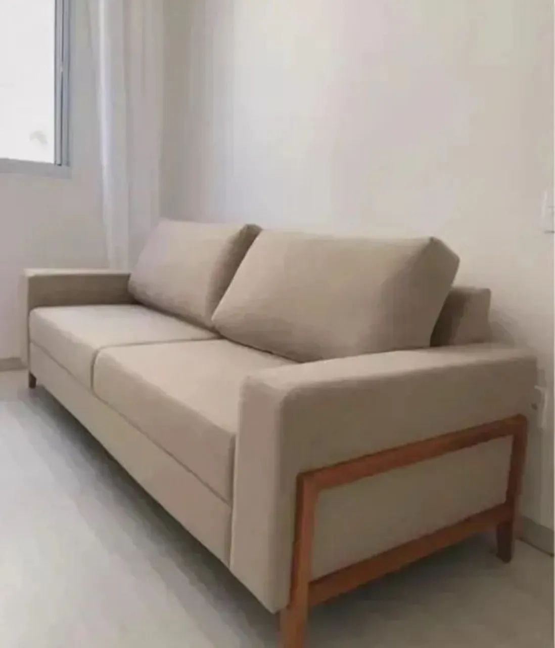 Sofá Living Londres 2,20m de Largura Linho Produto Novo  - Foto 3