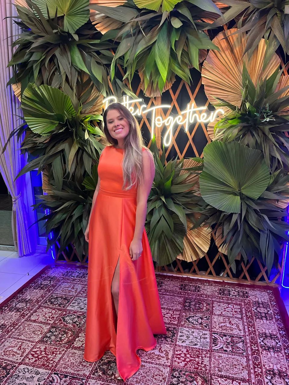Vestido longo laranja - Foto 2