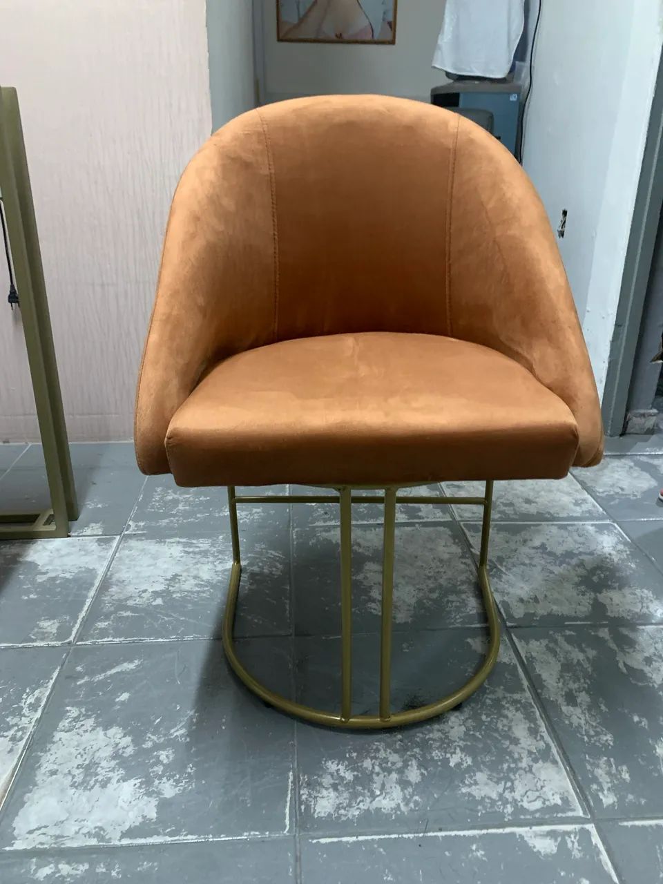 Cadeira lua moderna Nova com base metalon - Foto 3
