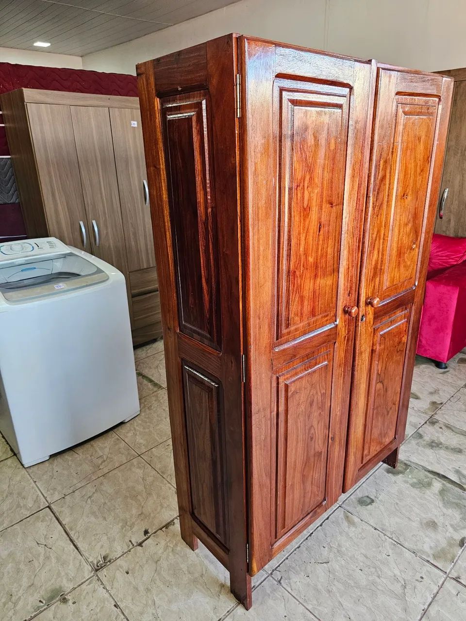 Guarda roupa de macacauba usado - Foto 3