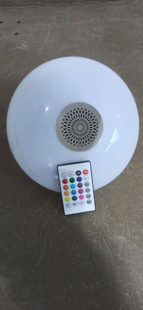Luminária Led Musica via Bluetooth 