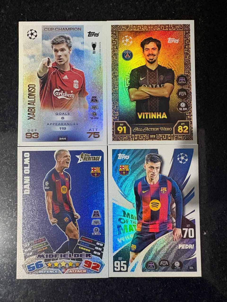 Cards Topps Match Attax  - 10 cards 