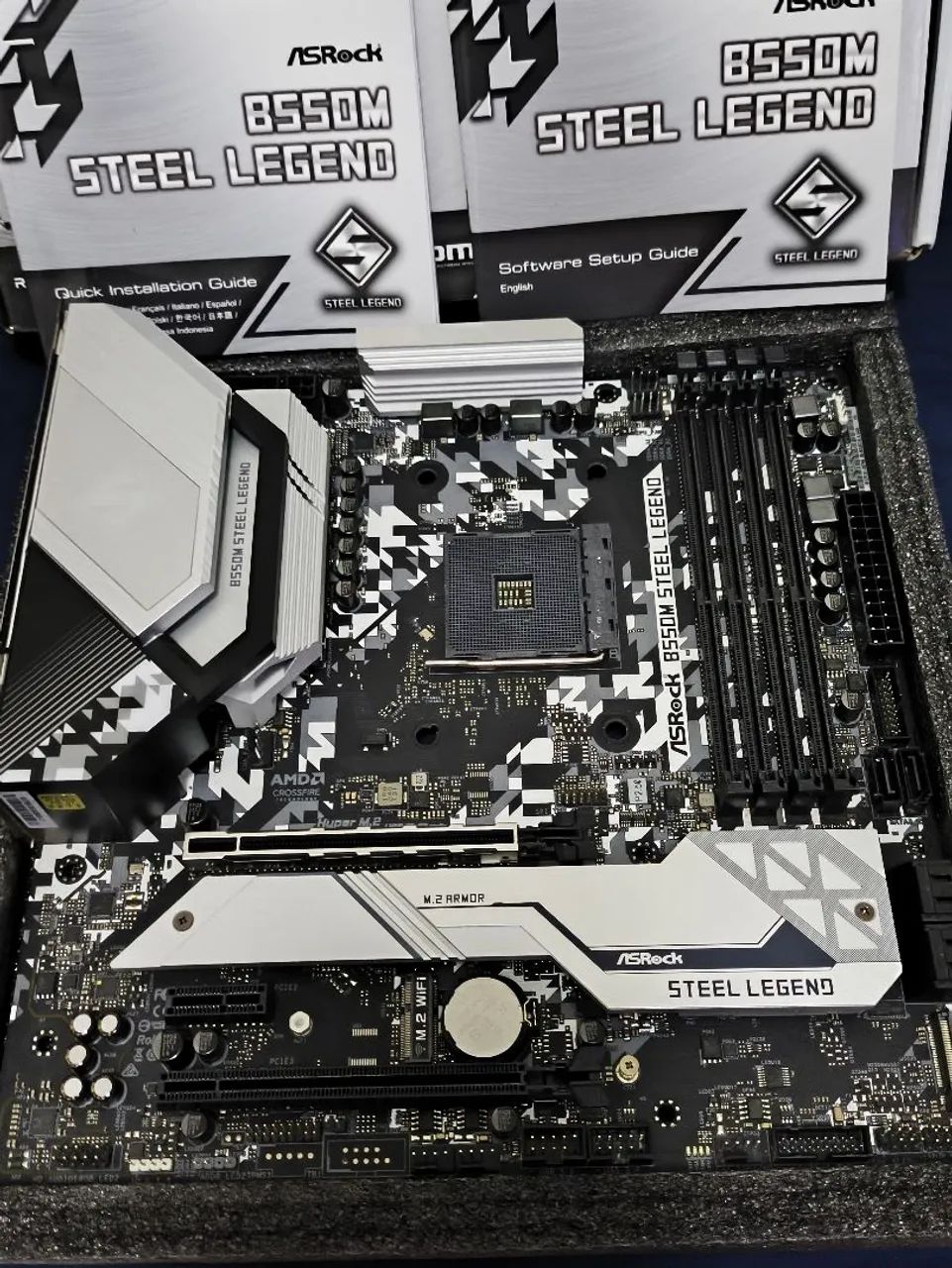 Placa Mãe B550M Steel Legend AM4 - Foto 2