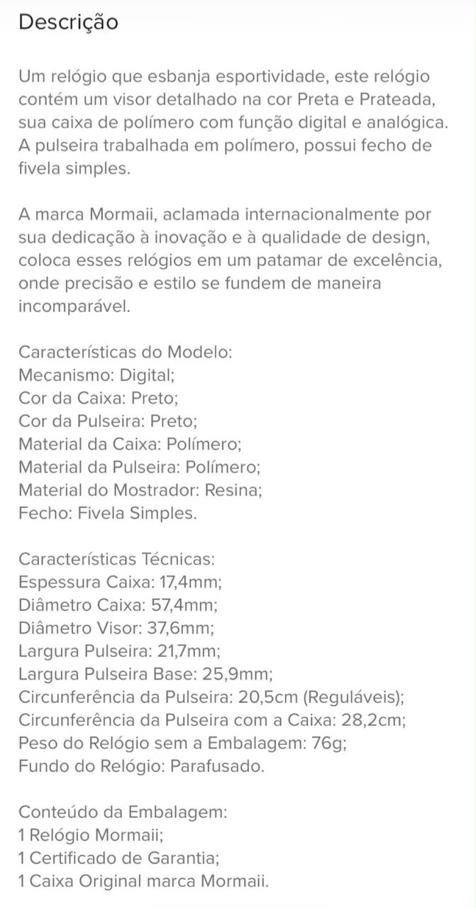 Relógio mormaii  - Foto 3