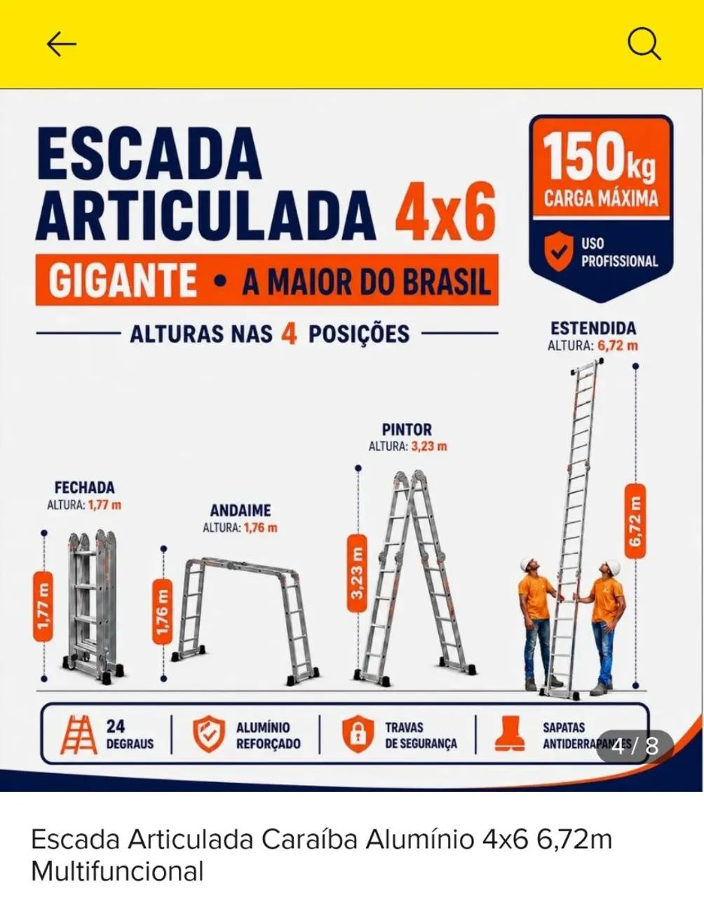 Escada seminova  - Foto 2