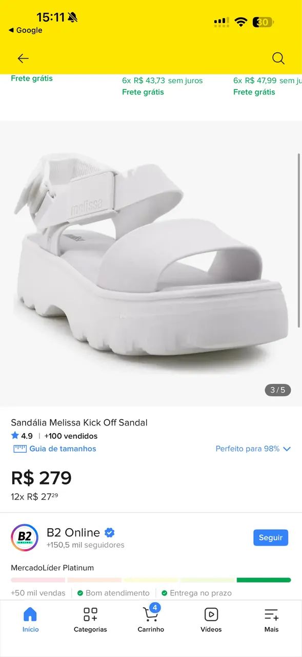 Melissa Kick Off Sandal 