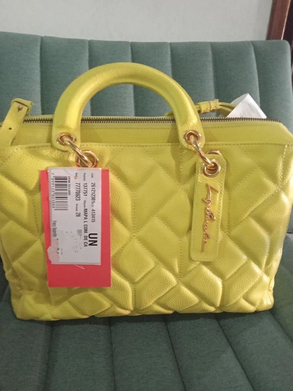 Bolsa Luiza Barcellos verde siciliano nova