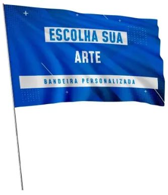 Bandeira em geral de mastro ou ilhós