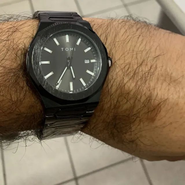 Relógio Masculino TOMI All Black Original Importado - Novo, Luxo