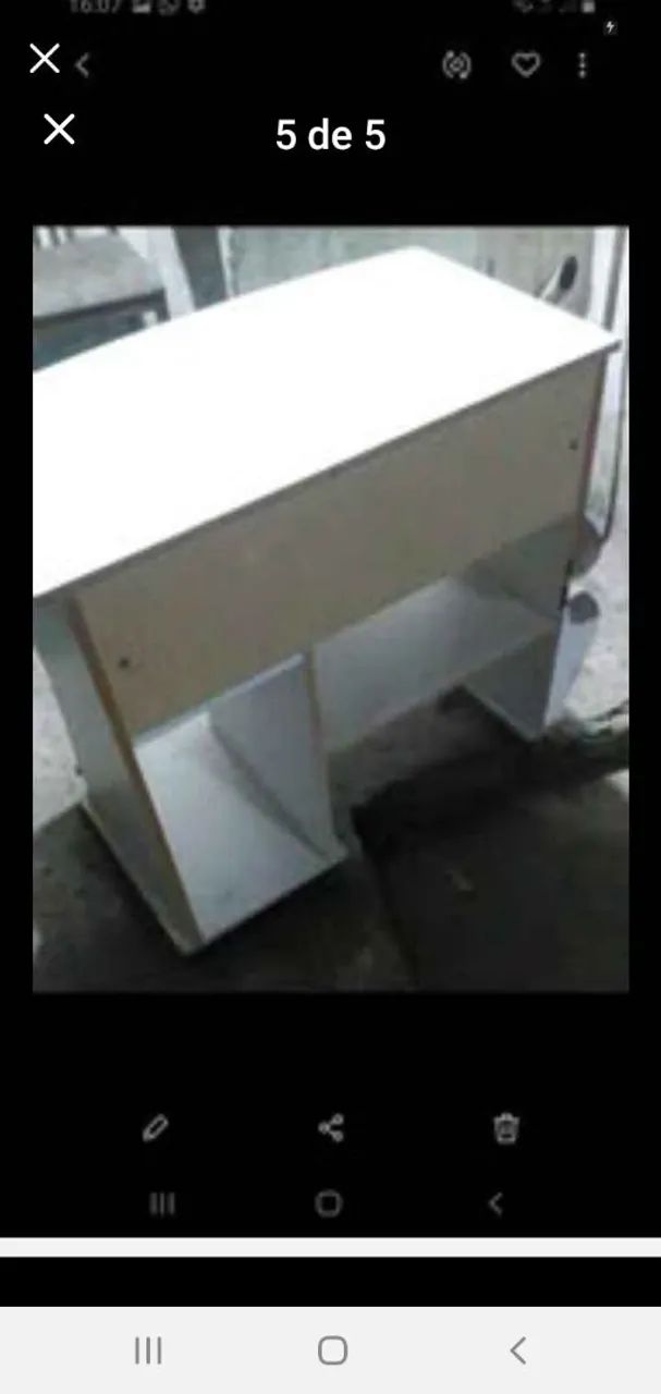 MESA BRANCA VARIAS UTILIDADES PERFEITA MDF VALOR 100 - Foto 4